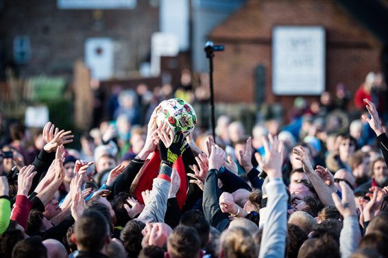 Ashbourne,derbyshire,uk,February,10th,2016.,Day,2,Of,Royal,Ashbourne,Shrovetide